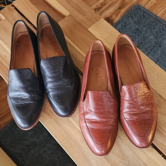 Black Leather Madewell Frances Loafers size 6 - Picture 8 of 8